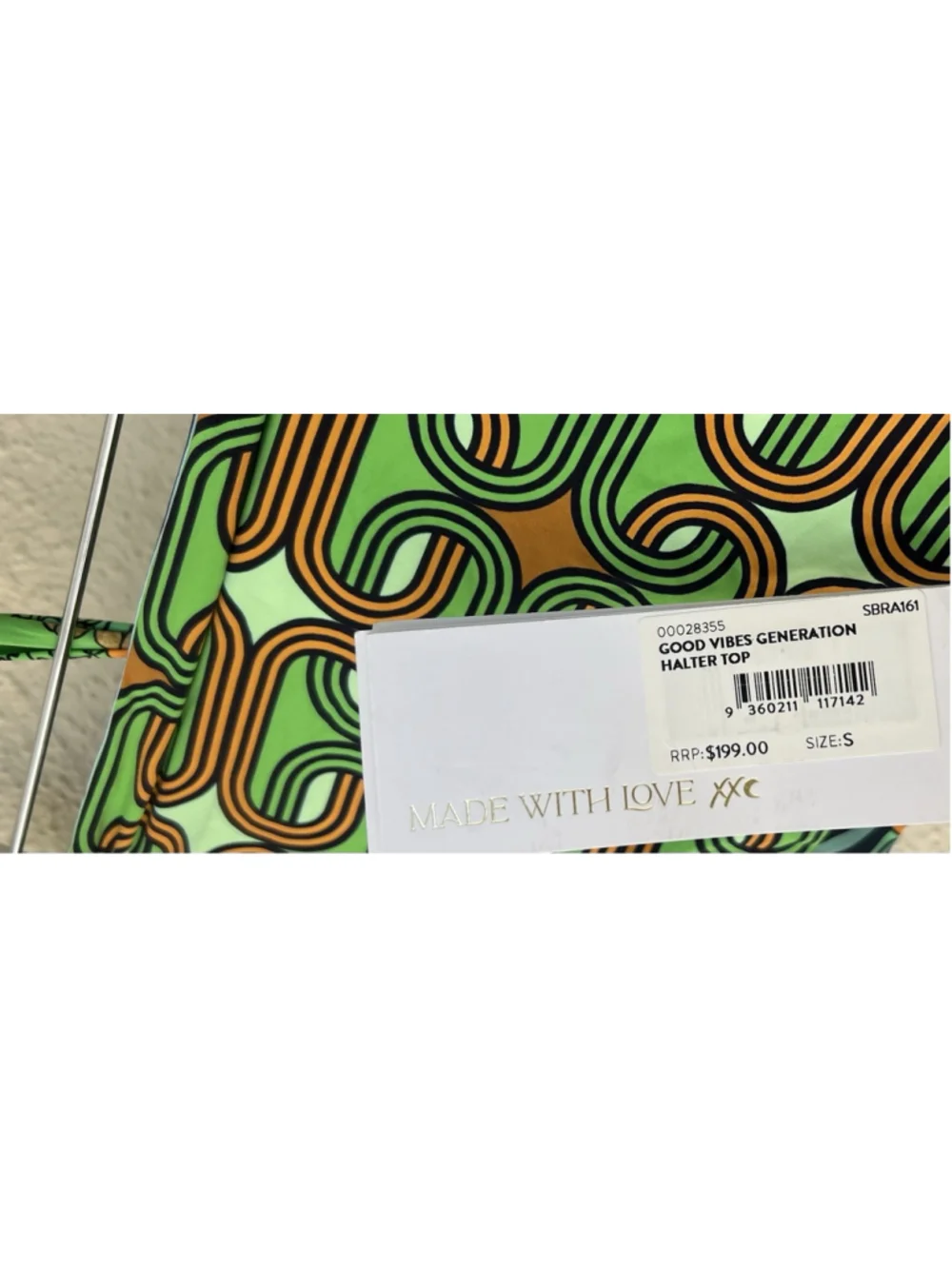 NEW CAMILLA Good Vibes Generation Halter Cropped Top Reversible Women’s Size 6 S - Picture 9 of 9